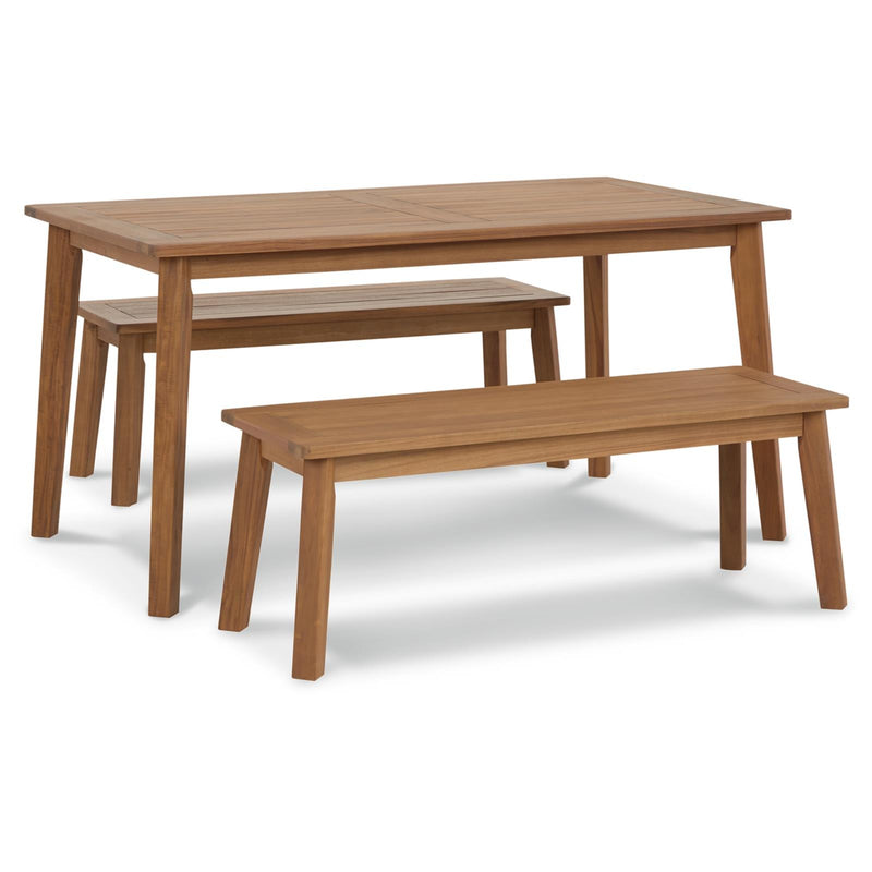 Signature Design by Ashley Janiyah P407P2 3-piece Outdoor Dining Set IMAGE 2