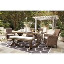  Signature Design by Ashley Beachcroft P791P4 7-piece Outdoor Dining Set IMAGE 1