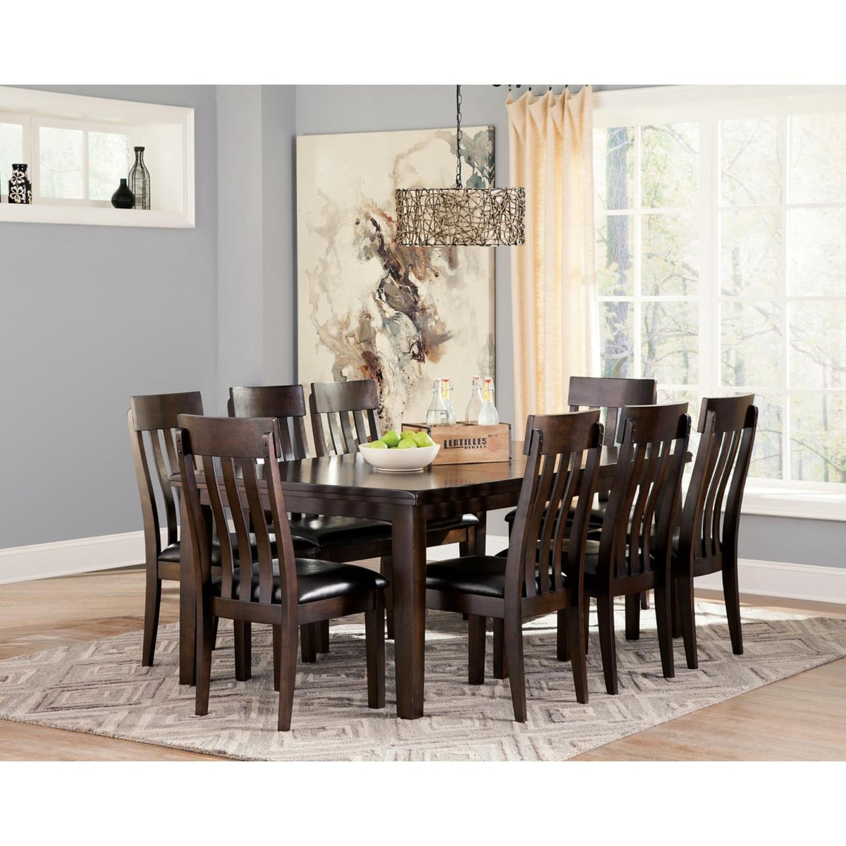 Signature Design by Ashley Haddigan D596D4 9 pc Dining Set