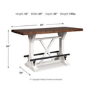 Signature Design by Ashley Valebeck D546D4 5 pc Counter Height Dining Set IMAGE 7