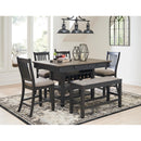 Signature Design by Ashley Tyler Creek D736D8 6 pc Counter Height Dining Set IMAGE 1