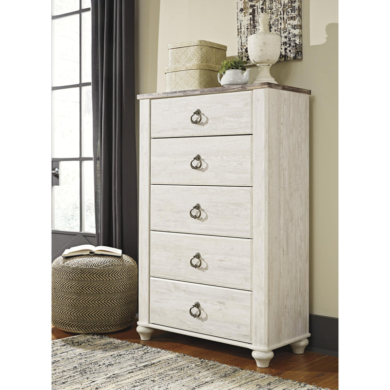 signature design by ashley willowton dresser Signature Design by Ashley Willowton Whitewash Dressing Chest | Baetz Homecenter