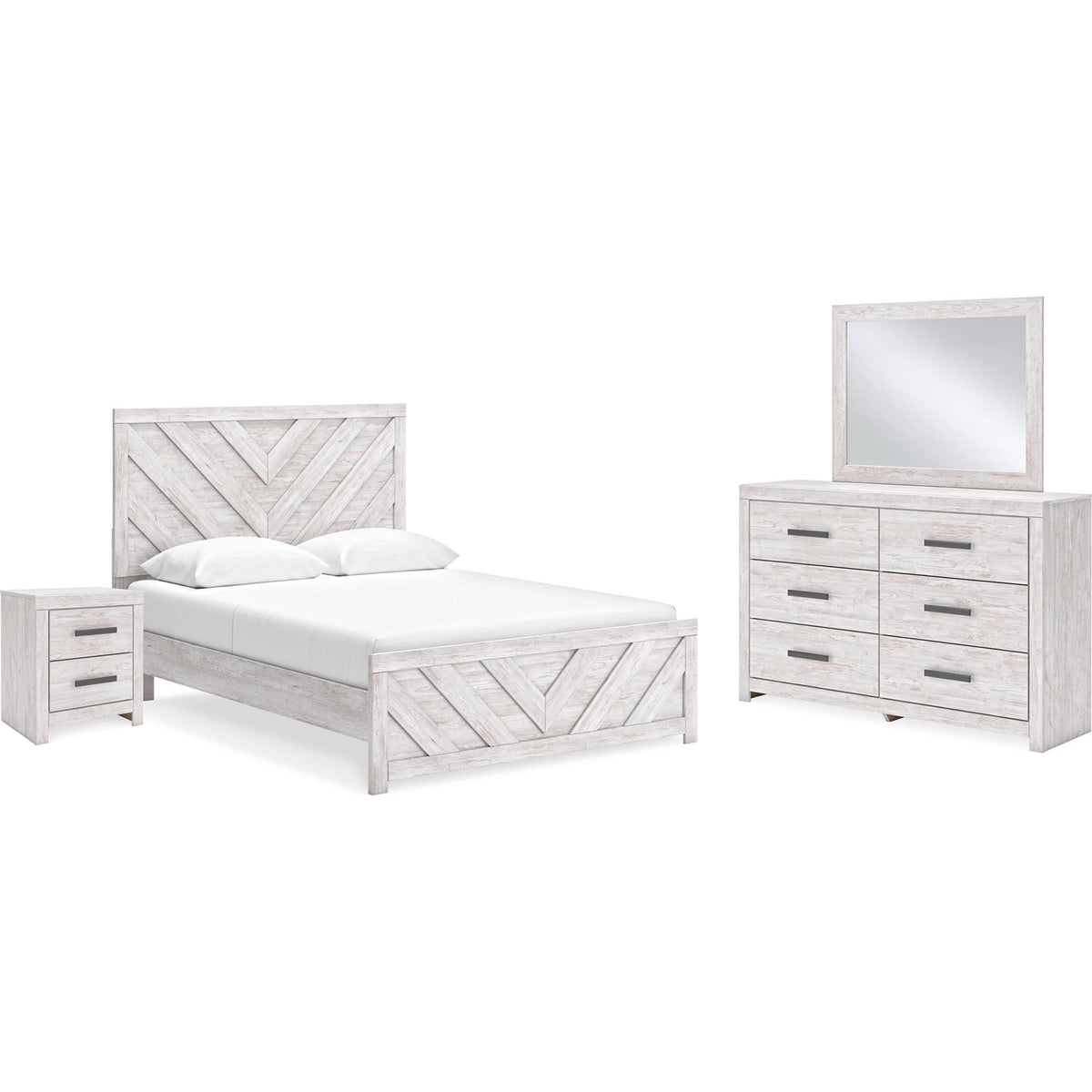 カナヘイ Signature Design by Ashley Cayboni B3788B8 6 pc Queen Panel Bedroom Se