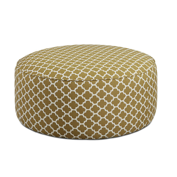 Fusion Furniture Fabric Ottoman 140 GIVERNY CHIVE IMAGE 1
