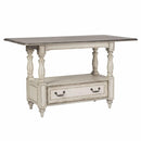 Liberty Furniture Industries Inc. Square Magnolia Manor Counter Height Dining Table with Pedestal Base 244-GT3660 IMAGE 2