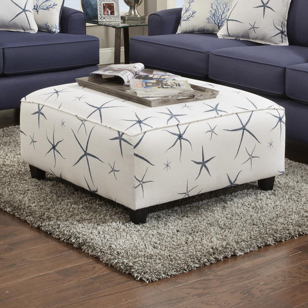 Fusion Furniture Fabric Ottoman 109 SEA STAR ADMIRAL IMAGE 1