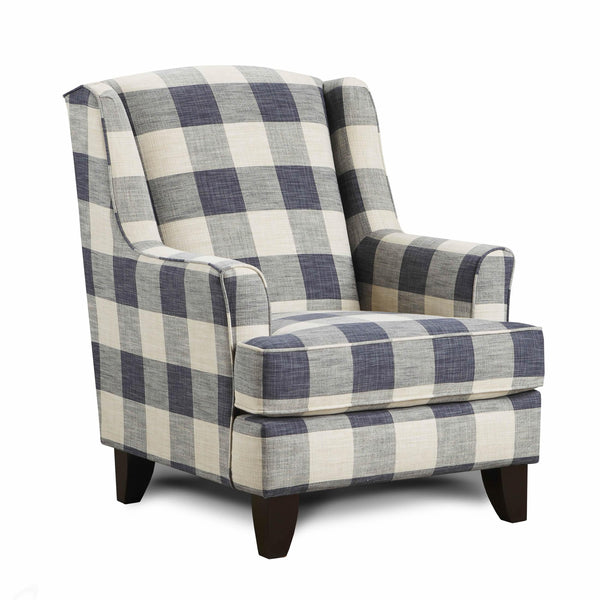 Fusion Furniture Stationary Fabric Accent Chair 260YUCATAN INDIGO IMAGE 1