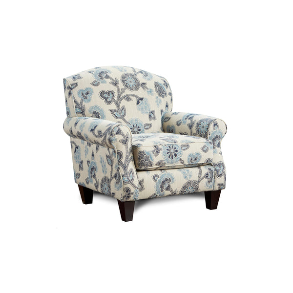 Fusion Furniture Stationary Fabric Accent Chair 532MAYA INDIGO IMAGE 1