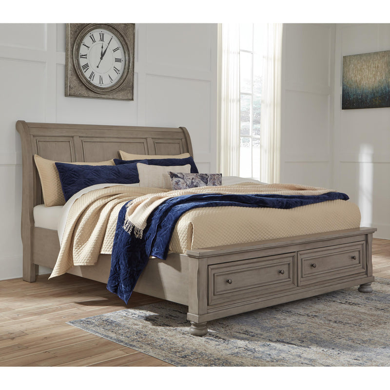 Signature Design by Ashley Lettner King Sleigh Bed with Storage B733-78/B733-76/B733-99 IMAGE 2