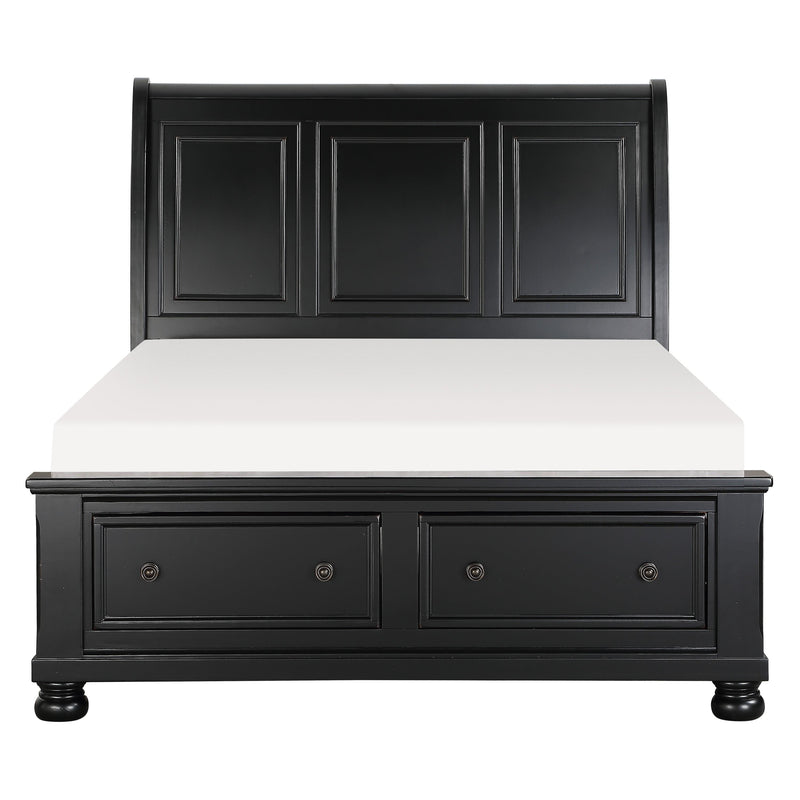 Homelegance Laurelin Queen Sleigh Bed With Storage 1714BK-1* IMAGE 1
