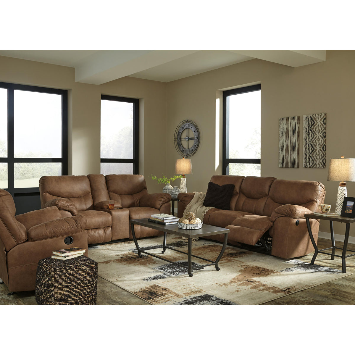 Signature Design by Ashley Boxberg Rocker Leather Look Recliner 338022