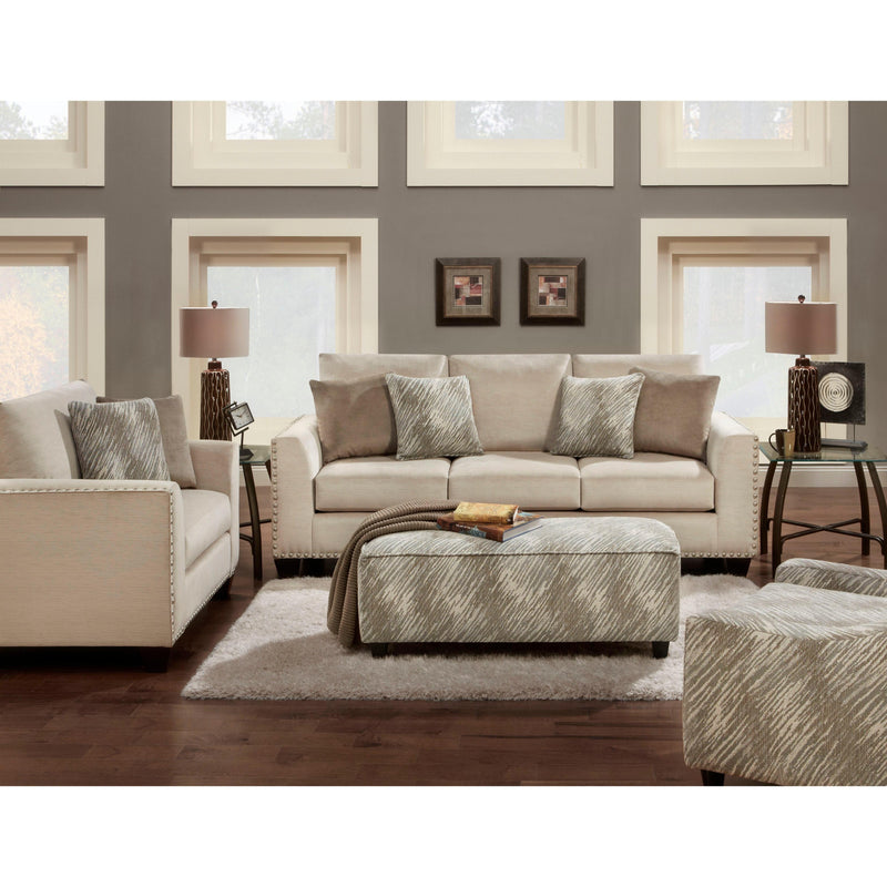 Fusion Furniture Stationary Fabric Loveseat 1461EMPIRE STONE IMAGE 1
