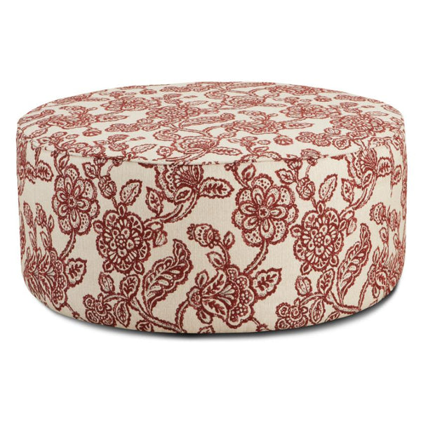 Fusion Furniture Fabric Ottoman 140 ANTOINETTE CRIMSON IMAGE 1