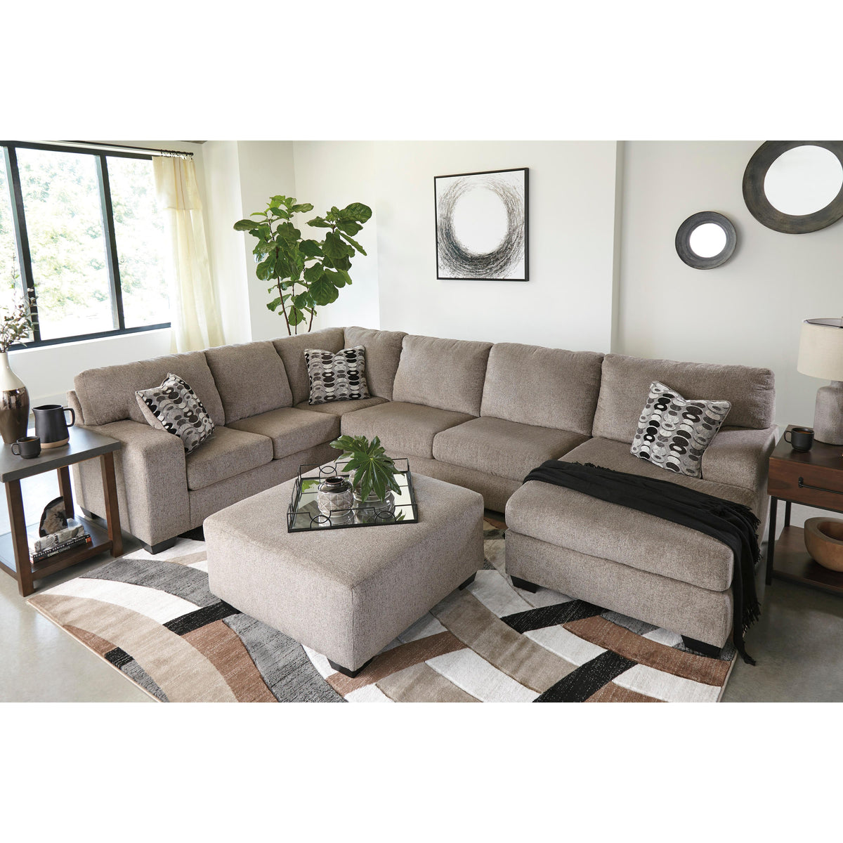 Signature Design by Ashley Ballinasloe Fabric 3 pc Sectional 8070266 8