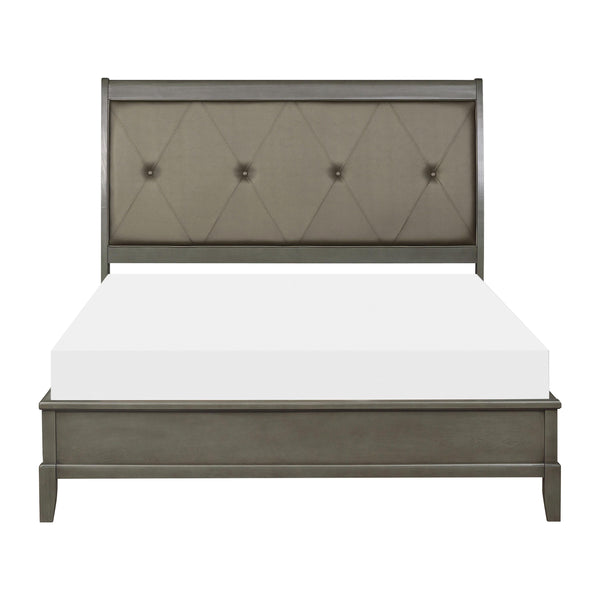 Homelegance Cotterill California King Upholstered Bed 1730KGY-1CK* IMAGE 1