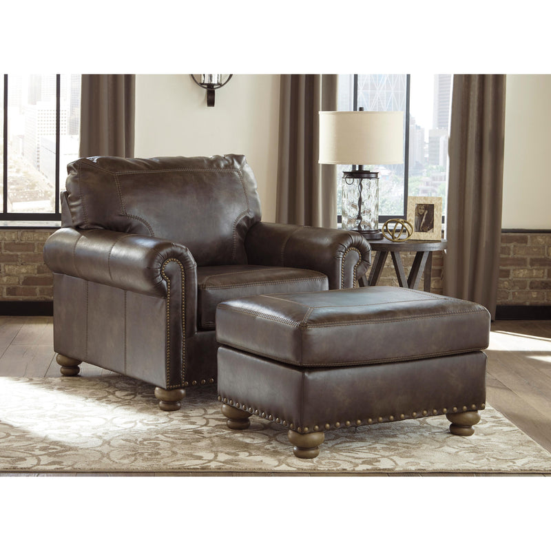  Signature Design by Ashley Nicorvo Stationary Leather Look Chair 8050520 IMAGE 3