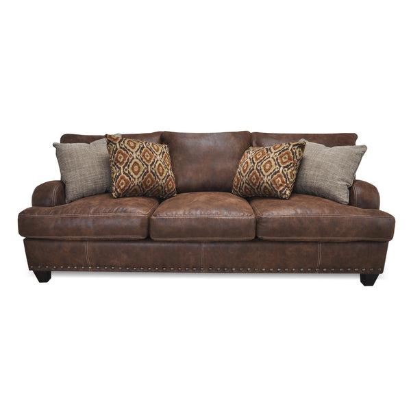 Franklin Indira Stationary Faux Leather Sofa 848-40 8337-15 IMAGE 1