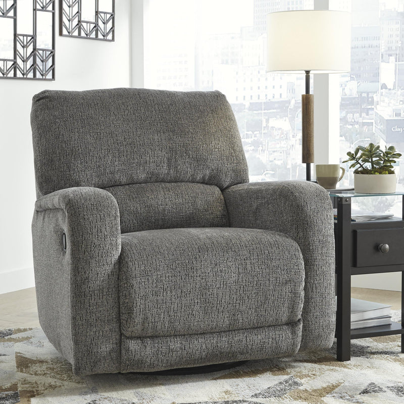 Signature Design by Ashley Wittlich Swivel Glider Fabric Recliner 5690161 IMAGE 3