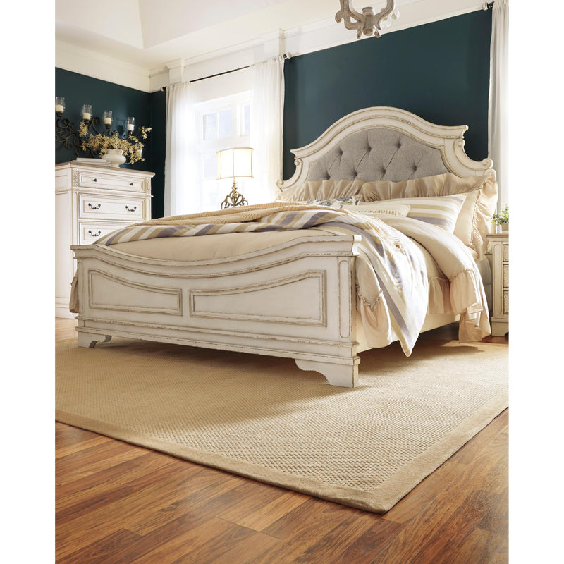 Signature Design by Ashley Realyn King Upholstered Panel Bed B743 58 B