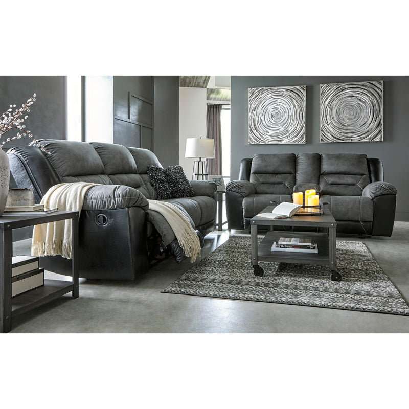 Signature Design by Ashley Earhart Reclining Fabric and Leather Look Loveseat 2910294 IMAGE 10