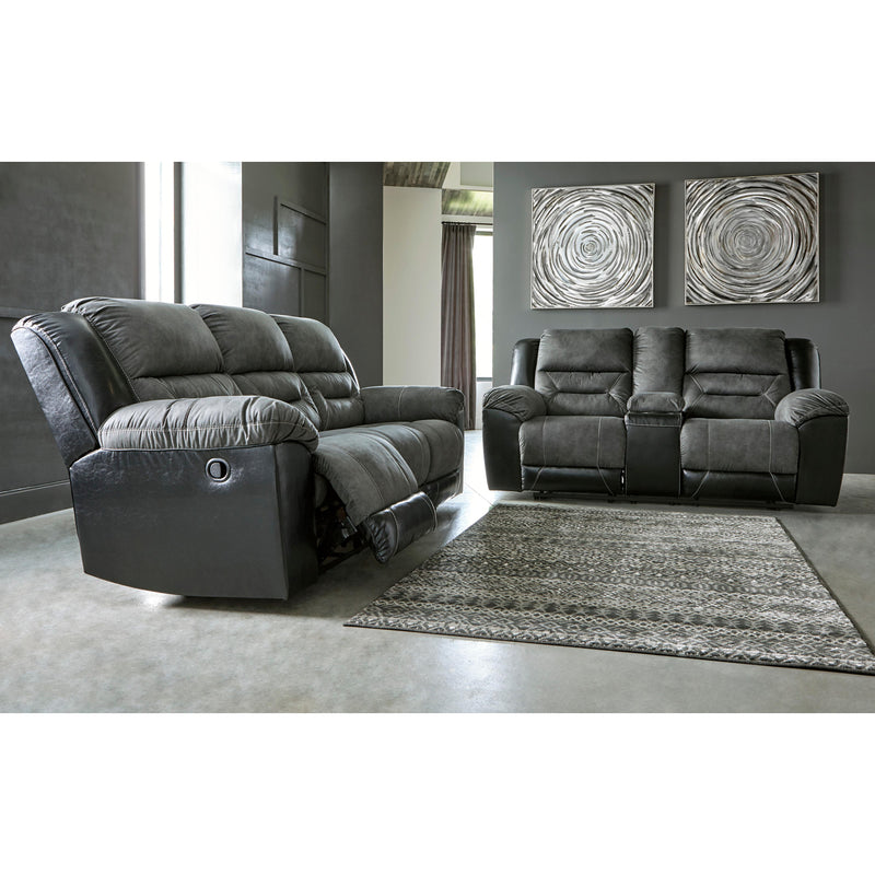 Signature Design by Ashley Earhart Reclining Fabric and Leather Look Loveseat 2910294 IMAGE 7
