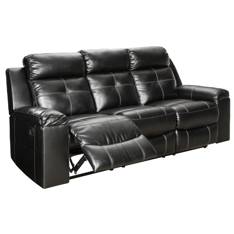 Signature Design by Ashley Kempten Reclining Leather Look Sofa 8210588 IMAGE 2
