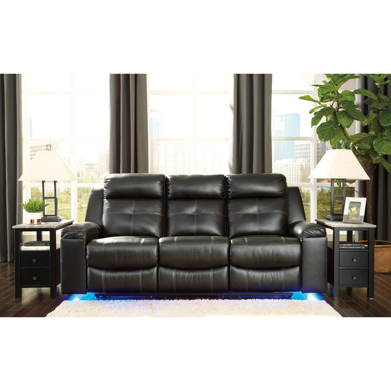 Signature Design by Ashley Kempten Reclining Leather Look Sofa 8210588 IMAGE 6