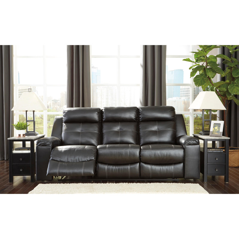 Signature Design by Ashley Kempten Reclining Leather Look Sofa 8210588 IMAGE 7