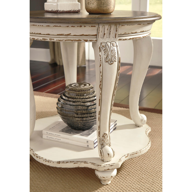 Realyn end table discount