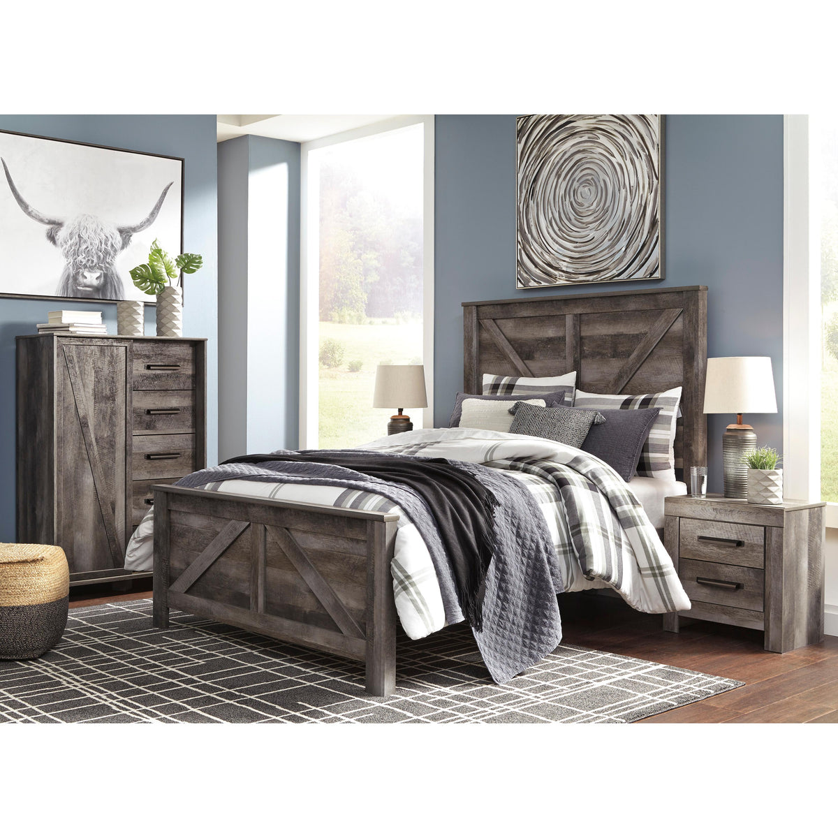 Signature Design by Ashley Wynnlow Queen Panel Bed B440-57/B440-54/B44