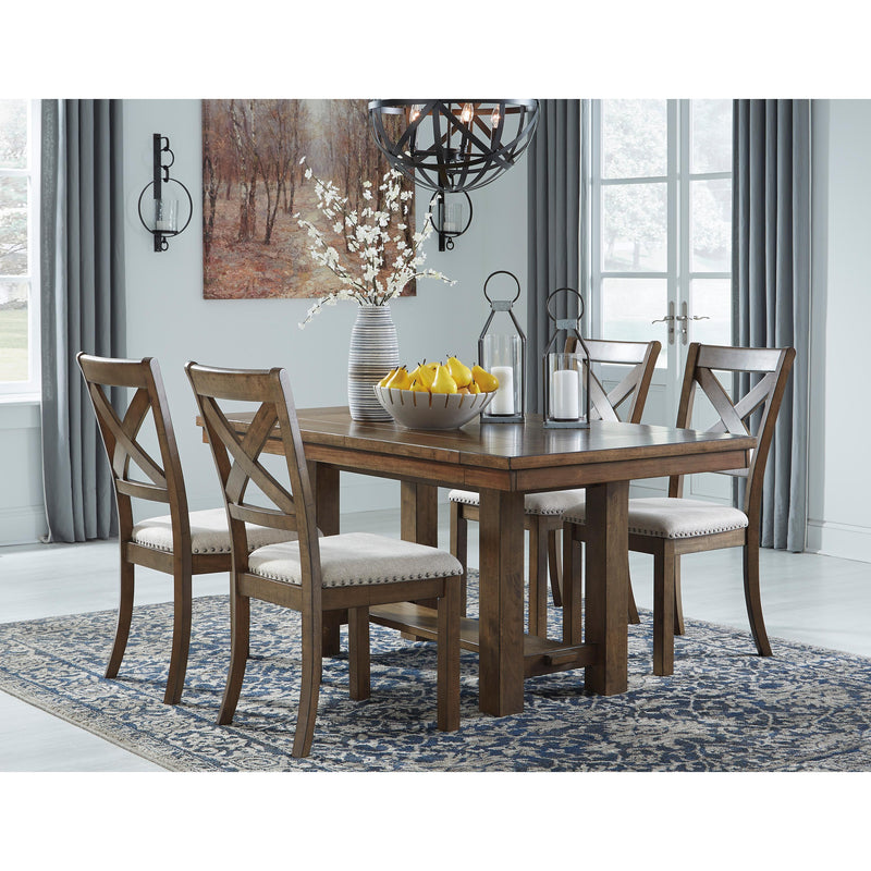 Signature Design by Ashley Moriville Dining Table with Trestle Base D631-45 IMAGE 9