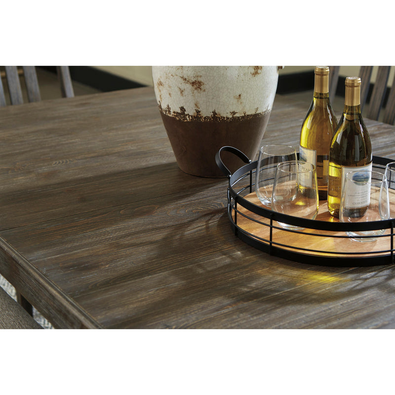 Signature Design by Ashley Wyndahl Dining table with Trestle Base D813-55T/D813-55B IMAGE 2