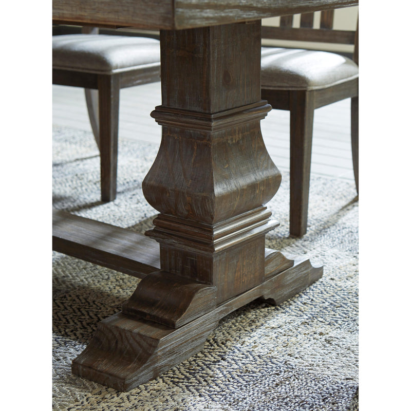 Signature Design by Ashley Wyndahl Dining table with Trestle Base D813-55T/D813-55B IMAGE 3