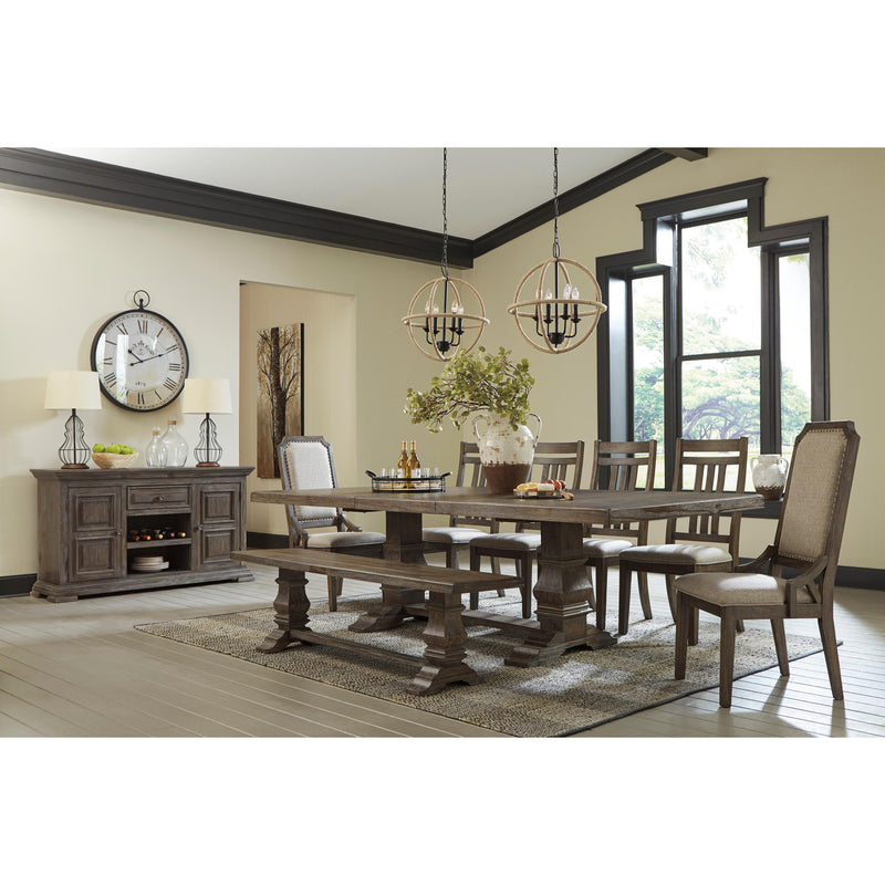 Signature Design by Ashley Wyndahl Dining table with Trestle Base D813-55T/D813-55B IMAGE 4