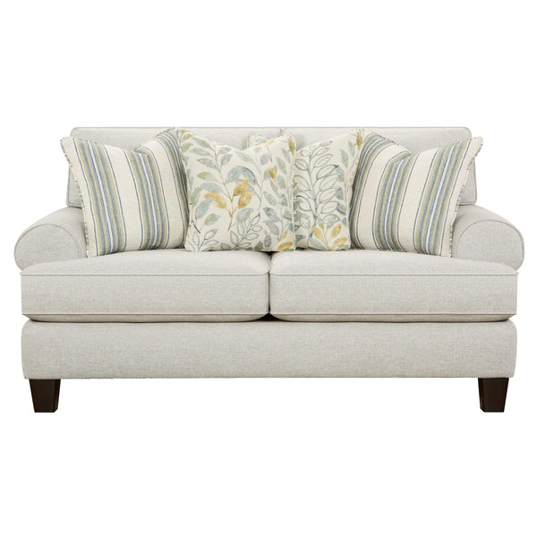 Fusion Furniture Stationary Fabric Loveseat 4201 THRILLIST FOG IMAGE 1