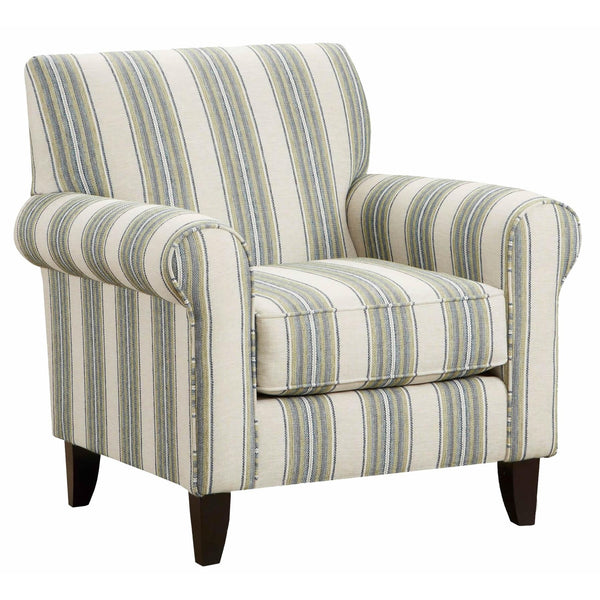 Fusion Furniture Stationary Fabric Accent Chair 502 SHARPEI LAGOON IMAGE 1