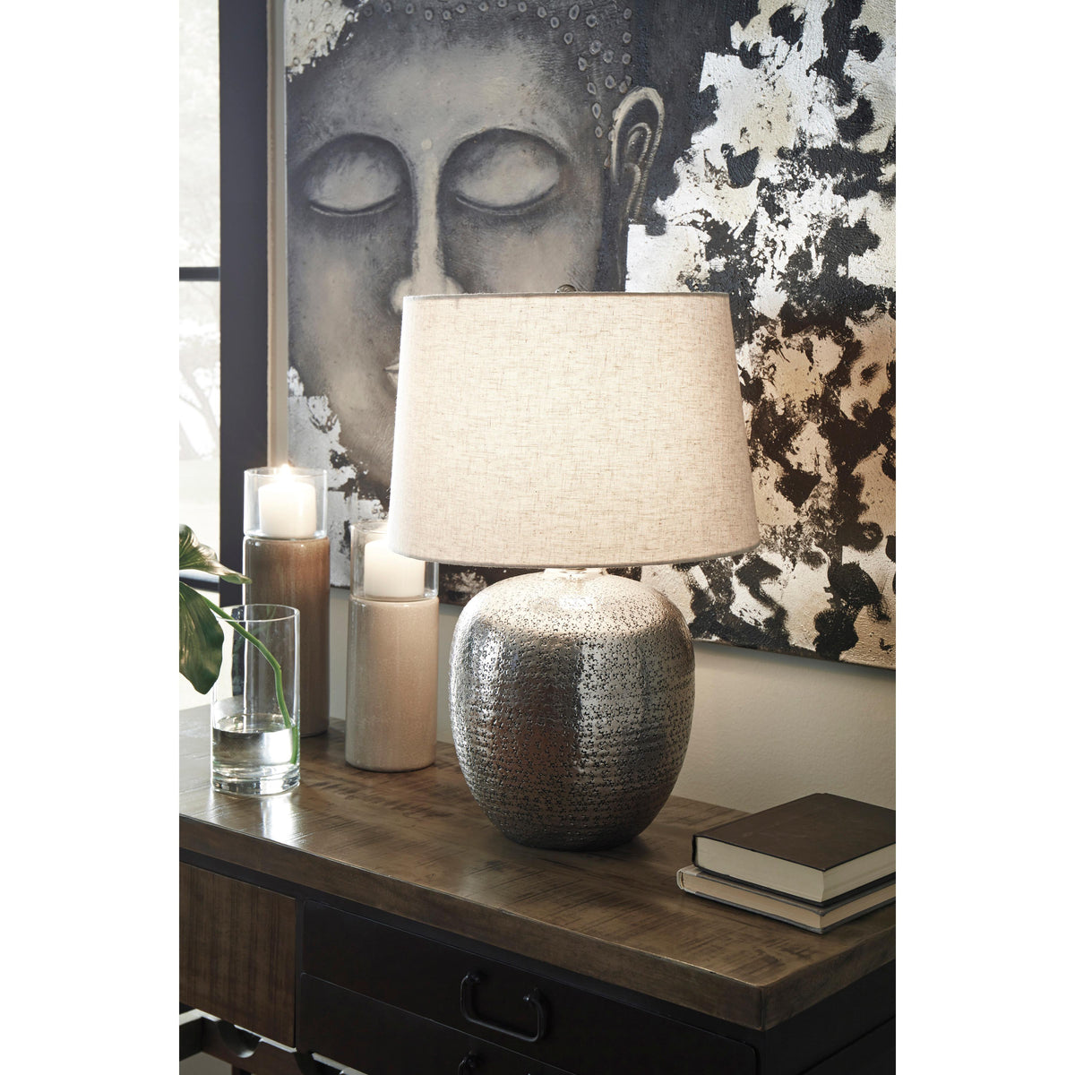 Platinum Modern 蒔絵 18k Signature Design by Ashley Magalie Table Lamp L207314