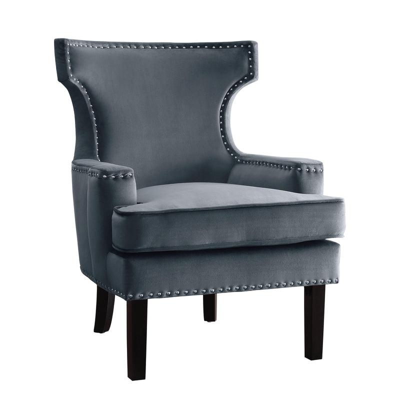 Homelegance Lapis Stationary Fabric Accent Chair 1190GY-1 IMAGE 2