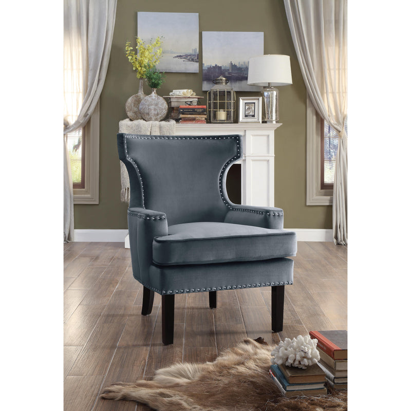 Homelegance Lapis Stationary Fabric Accent Chair 1190GY-1 IMAGE 4