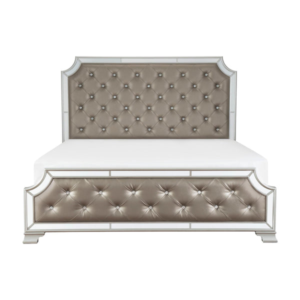 Homelegance Avondale Queen Upholstered Panel Bed 1646-1* IMAGE 1