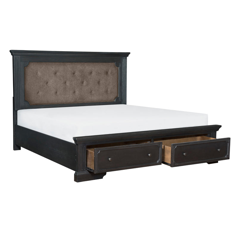 Homelegance Bolingbrook California King Upholstered Panel Bed with Storage 1647K-1CK* IMAGE 3
