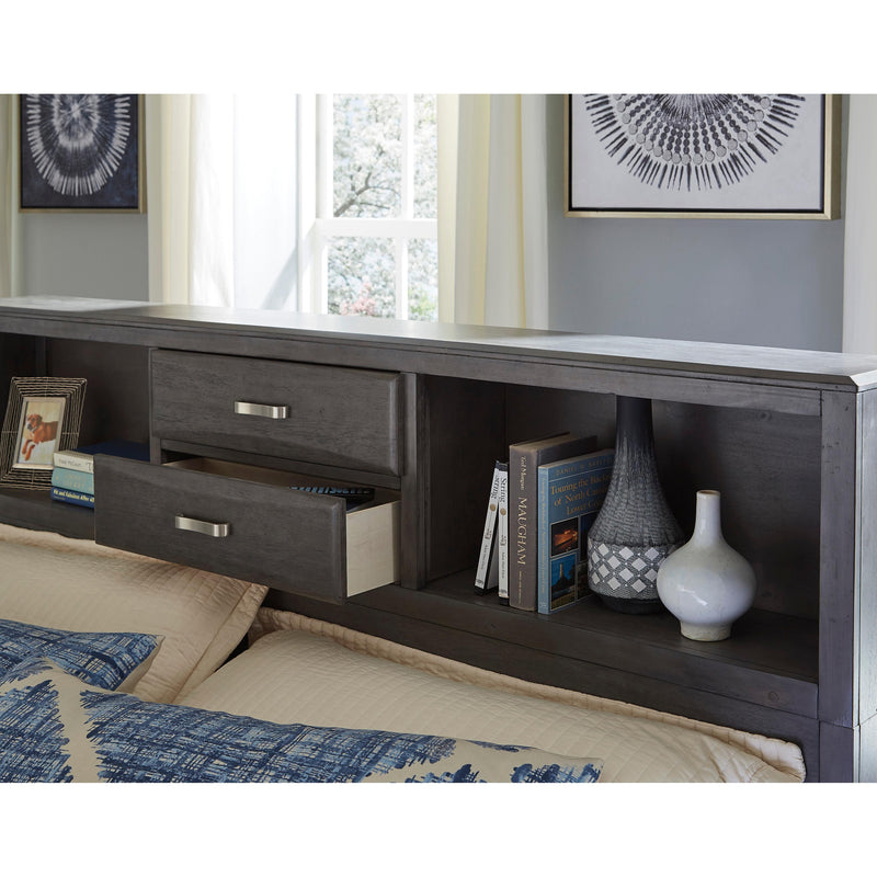 Signature Design by Ashley Caitbrook Queen Bookcase Bed with Storage B476-65/B476-64/B476-98 IMAGE 5