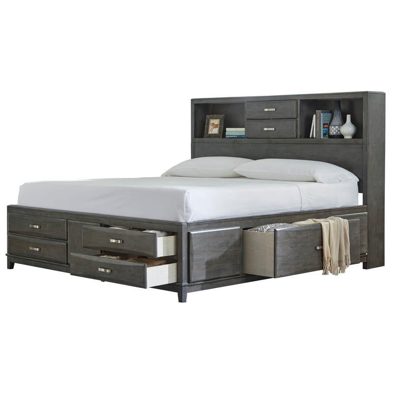 Signature Design by Ashley Caitbrook King Bookcase Bed with Storage B476-69/B476-66/B476-99 IMAGE 2