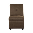 Homelegance Denby Fabric Storage Ottoman 4573BR IMAGE 1