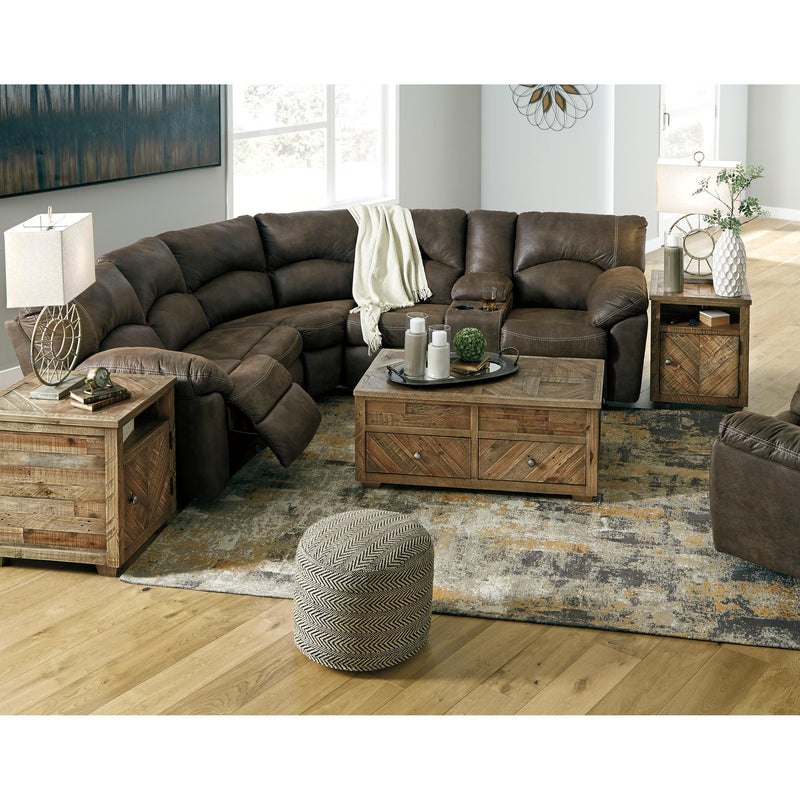Signature Design by Ashley Tambo Reclining Leather Look 2 pc Sectional