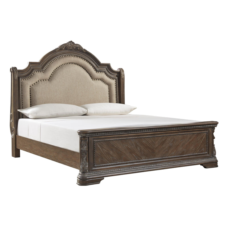 Signature Design by Ashley Charmond Queen Upholstered Sleigh Bed B803-57/B803-54/B803-96 IMAGE 1