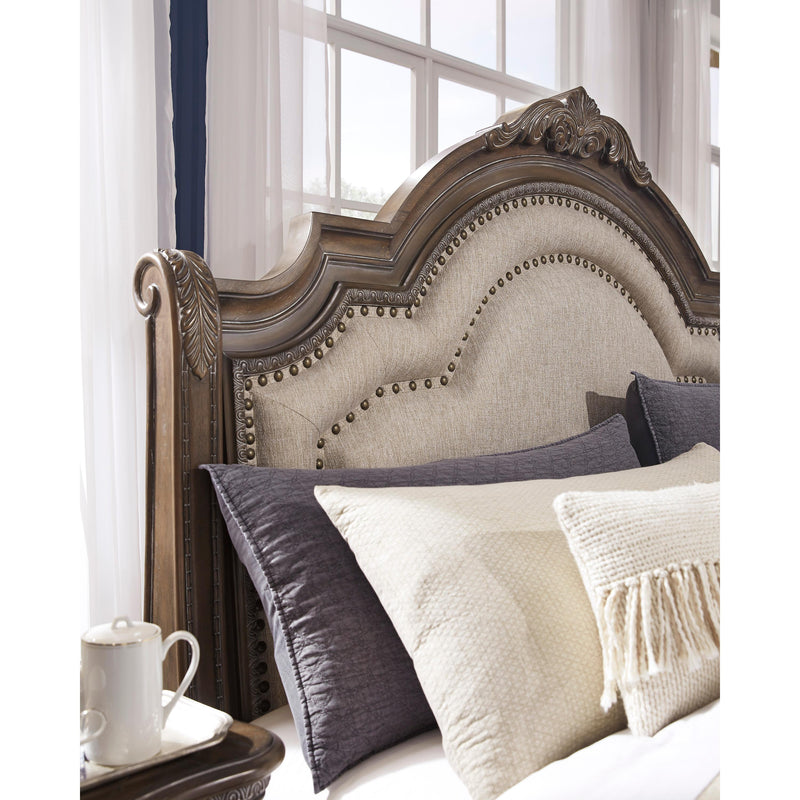 Signature Design by Ashley Charmond Queen Upholstered Sleigh Bed B803-57/B803-54/B803-96 IMAGE 3