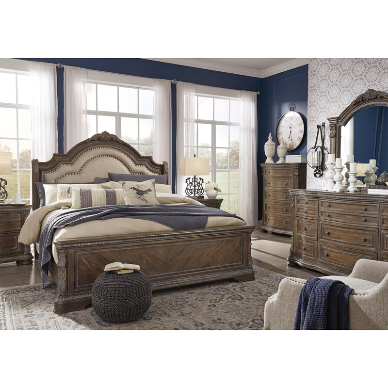Signature Design by Ashley Charmond Queen Upholstered Sleigh Bed B803-57/B803-54/B803-96 IMAGE 6
