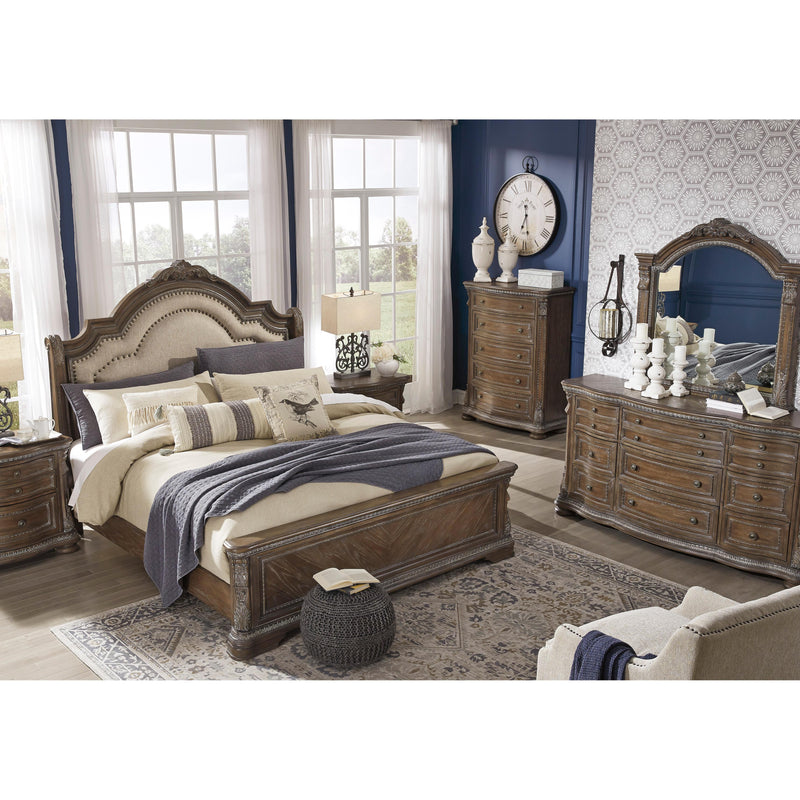 Signature Design by Ashley Charmond Queen Upholstered Sleigh Bed B803-57/B803-54/B803-96 IMAGE 8