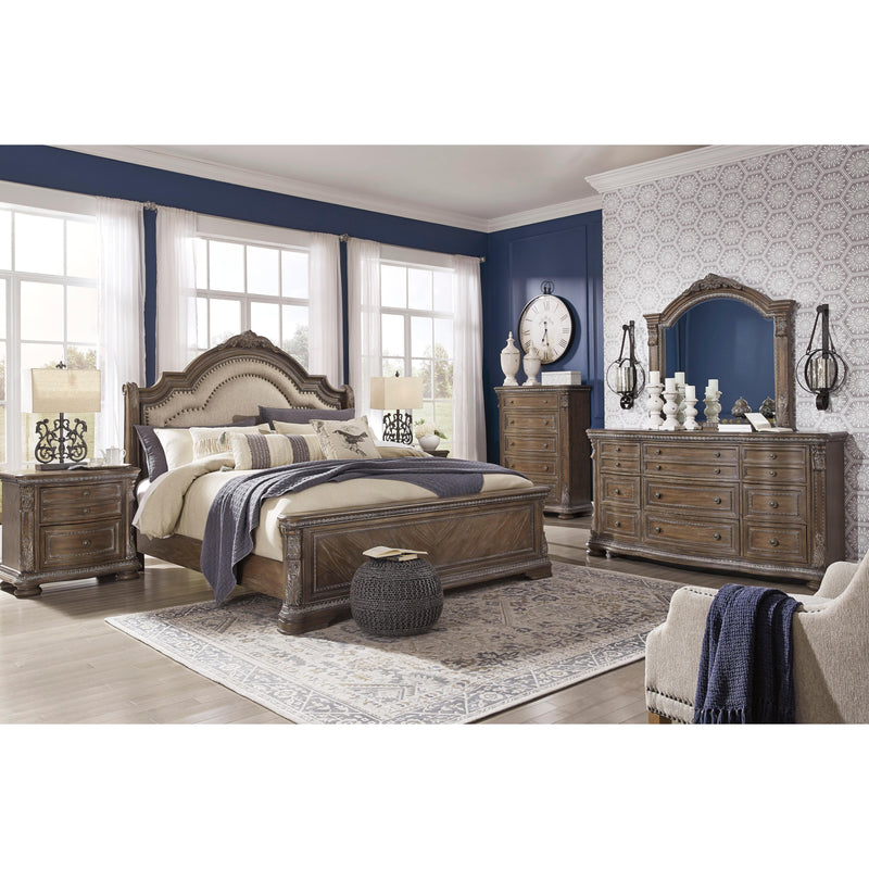 Signature Design by Ashley Charmond Queen Upholstered Sleigh Bed B803-57/B803-54/B803-96 IMAGE 9